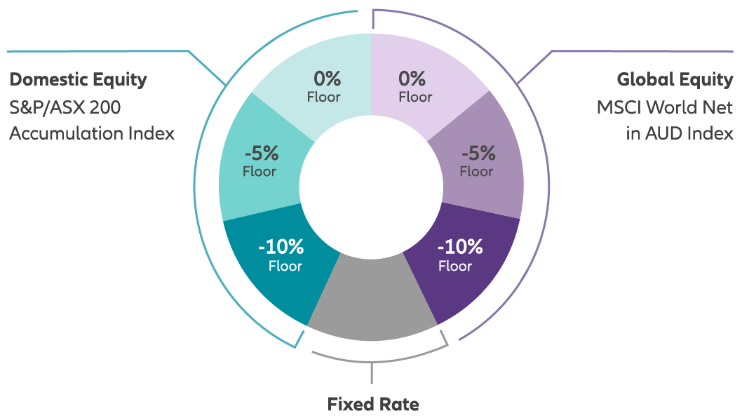 Future Safe investment options pie graph